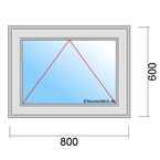 Venstermaat 800x600mm