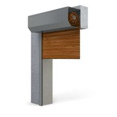 Rolltor BGR in 06 Holz Dunkel