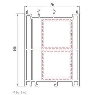 Salamander 416 176 Rahmenverbreiterung 100mm