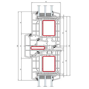 Salamander bluEvolution 92 Stulp 78mm Terassentür innen öffnend Classic-Line - 176 020 - 171 030