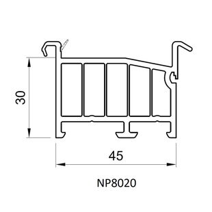 Salamander NP8020 - Fensterbankanschluss - 30mm