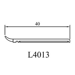 Schemata Abdeckleiste mit Dichtlippe 40mm Breite