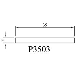 Schemata Flachleiste 35mm Breite