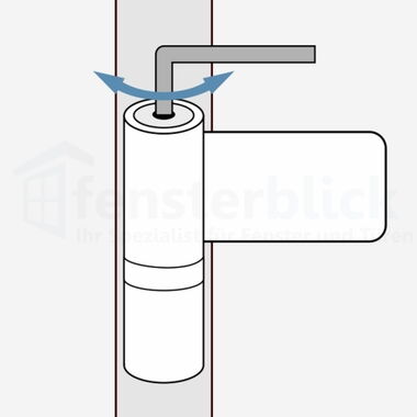 Haustürband einstellen Anpressdruck Variante 1