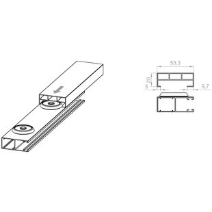 Vorbaurollladen Führungsschiene Abstandsleiste Abdeckung