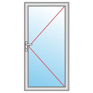 Einflügelige Nebeneingangstür