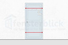 Nebeneingangstür Aufmaß