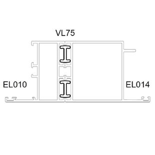 Aliplast VL75 - H-Kopplung Beispiel