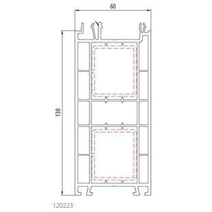 Aluplast 120223 - Rahmenverbreiterung - 130mm