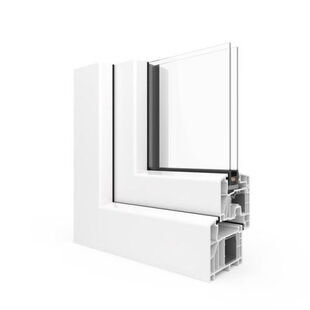 Kunststofffenster Aluplast IDEAL 7000 - Ansicht außen