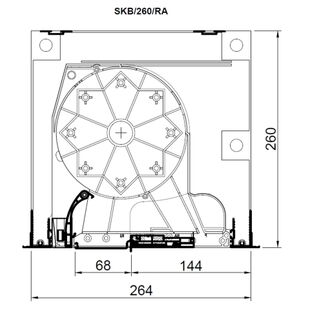 Rollladenkasten SKB mit Kastenhöhe 260mm RA