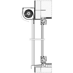 Vorbaurollladen SKP Einbaubeispiel 3 in der Laibung mit Dämmung