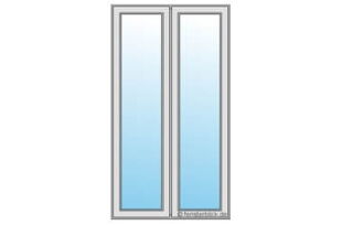 Balkontür 2-flg technische Zeichnung