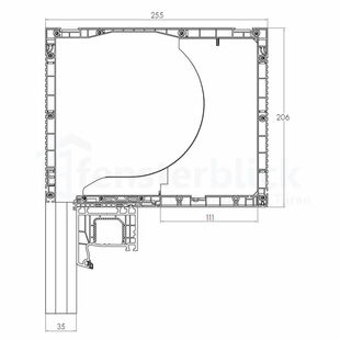 Aufsatzrollladen BeClever CleverBox mit Kastenhöhe 205mm