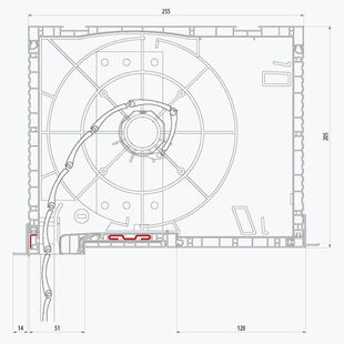 Aufsatzrollladen Decco Thermo Box mit Kastenhöhe 205mm