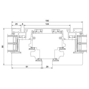 Drutex Duoline 68 Fenster Dreh-Kipp + Dreh-Kipp