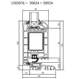 Drutex Iglo 5 Haustürschwelle nach außen öffnend