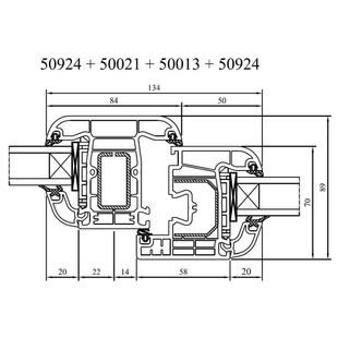 Drutex Iglo 5 Classic Flügel mit Festverglasung