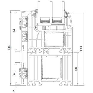 Drutex Iglo Energy AluCover - 70001-70101 Fest Rahmenverbreiterung 60mm