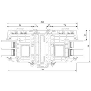 Drutex Iglo Energy AluCover - 70001-70103-70118 Fest Kopplung Stahl Fachleiste kurz