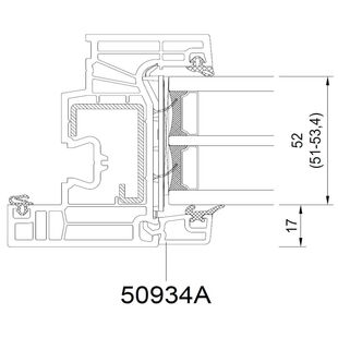 Drutex Iglo Edge - 50934A - Flügel Glasstärke 52mm