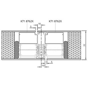 Drutex MB-86SI Tür Stulp nach aussen mit Aufsatzfüllung Detail