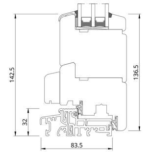 Drutex Softline 78 Balkontür mit Schwelle 32mm
