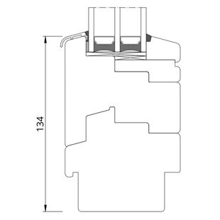 Drutex Softline 88 Festverglasung angeglichen an Flügel