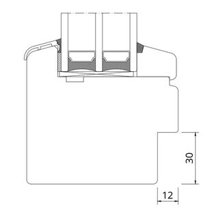 Drutex Softline 88 Festverglasung mit Innenfalz