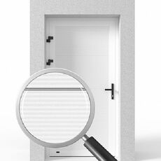 Garagentür von Krispol in V-Profilierung mit glatter Oberfläche (Slick)