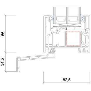 3210- Fensterbankprofil- 34.5mm