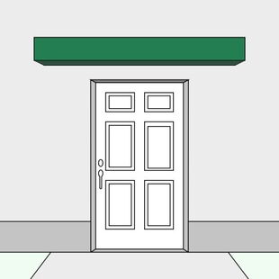 Vordach Farbauswahl grün