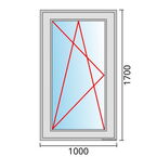 Venstermaat 1000x1700mm