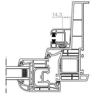 Aufsatzrollladen Führungsschiene NRR-20 einzeln Montage