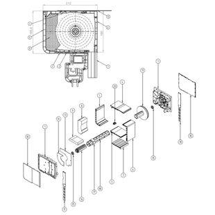 Aufsatzrollladen PTL Explosionszeichnung