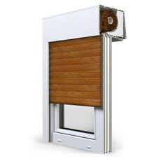 Opoterm SKT Aufsatzrollladen in 06 Holz Dunkel