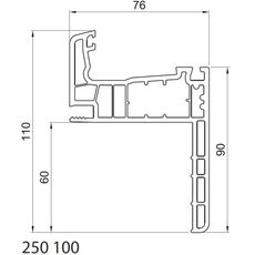 Salamander Streamline 76 renovatiekozijn alleen kozijnkader