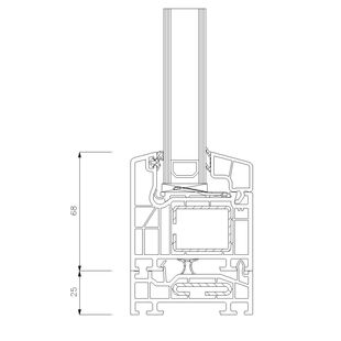 9841- Blendrahmenverbreiterung 25mm 4k