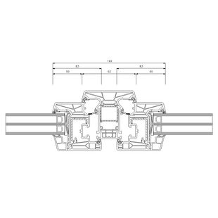 Schüco Living 82 MD  92mm Fenster Classic 83mm - 9465-9431