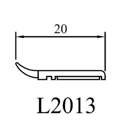 Schemata Abdeckleiste mit Dichtlippe 20mm Breite