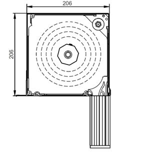 Vorbaurollladen PIT Unterputzsystem mit Kastenhöhe 206mm mit Insektenschutz