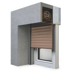 SP-E Unterputzrollladen in 04 Dunkelbeige