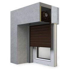 SP-E Unterputzrollladen in 08 Dunkelbraun