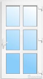 Kunststoff Nebeneingangstür Rathenow in weiß