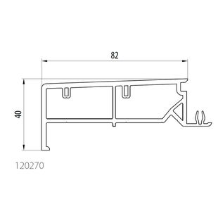 Aluplast 120270 - Zarge - 40mm - 82mm