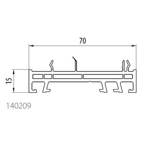 Aluplast 140209 - Rahmenverbreiterung - 15mm