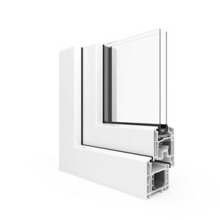 Kunststof kozijn Aluplast IDEAL 4000 Classic-Line - Buitenaanzicht
