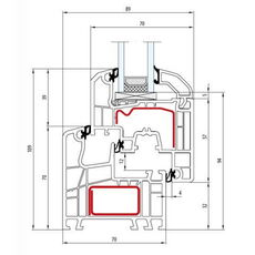 Detailzeichnungen Kunststofffenster IDEAL 5000 Slim