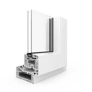 Kunststof kozijn Aluplast IDEAL 7000 NL blokprofiel - aanzicht binnenzijde