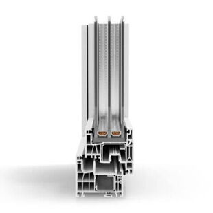 Kunststof kozijn Aluplast IDEAL Neo MD Cube-Line – profieldoorsnede aanzicht